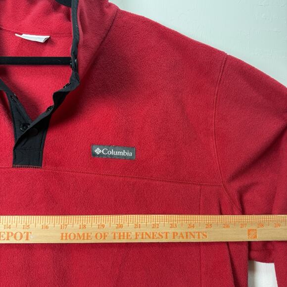 Columbia Fleece Sweater Sz 3XL Holiday Pullover Half Button Outdoor Hiking Warm - Picture 12 of 12